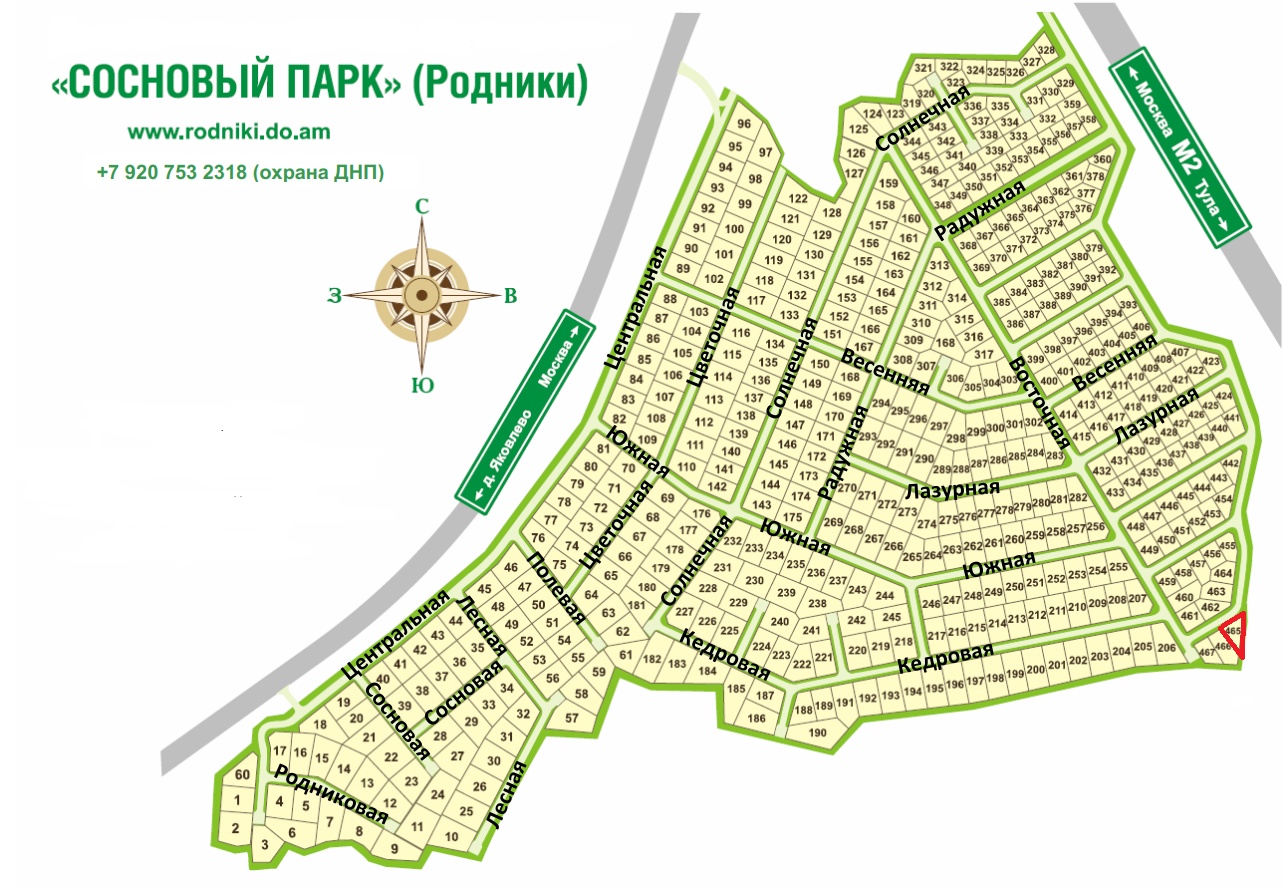 Карта снт сосновый