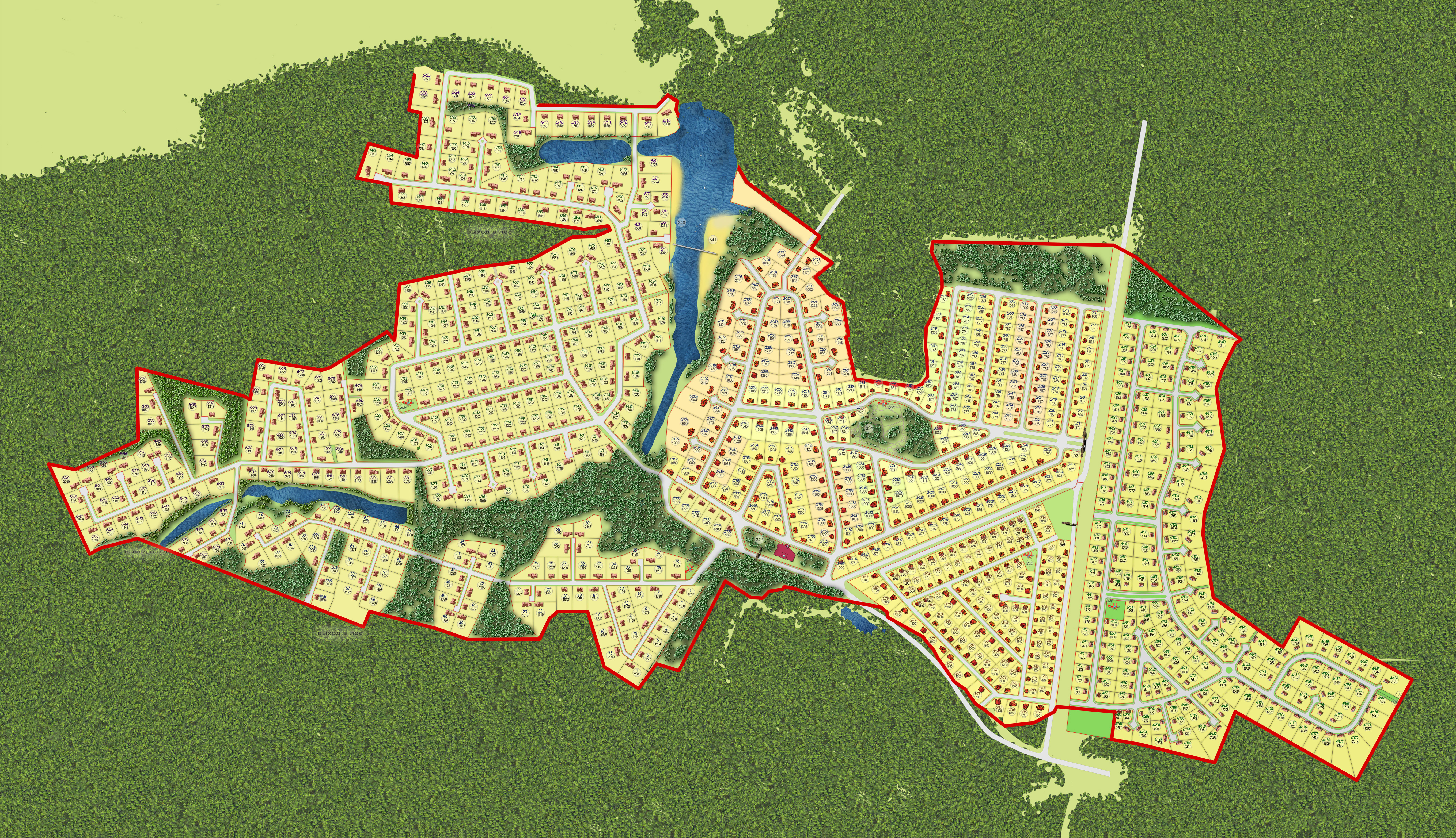 Береза парк Тюмень коттеджный поселок на карте